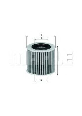 Масляний фільтр двигуна Mahle Original OX416D2 ціна, від 6.31 USD