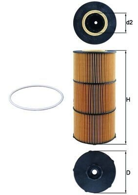 Масляний фільтр двигуна Mahle Original OX832D ціна, від 28.04 USD