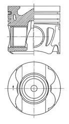 Поршень в зборі Mahle Original 001PI00166000 ціна, від 112.06 USD