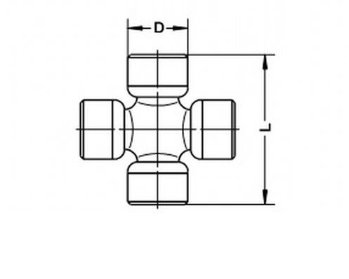 U059 Loebro Хрестовина карданного валу