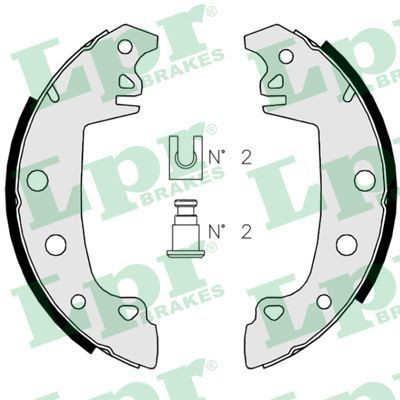 Колодки гальмові задні, барабанні LPR 02850 ціна, від 18.79 USD