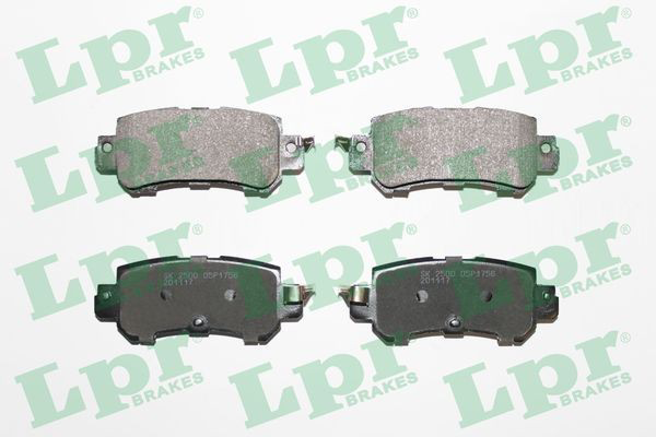 Задні гальмівні колодки LPR 05P1756 ціна, від 20.50 USD