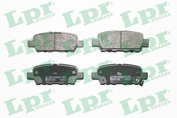 Задні гальмівні колодки LPR 05P1862 ціна, від 19.73 USD