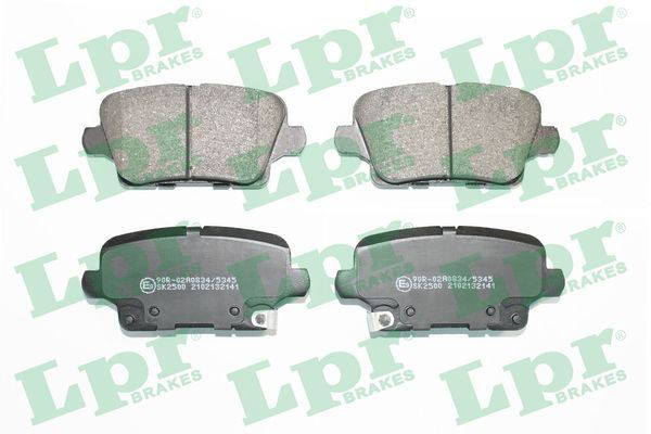 Задні гальмівні колодки LPR 05P2141 ціна, від 36.31 USD
