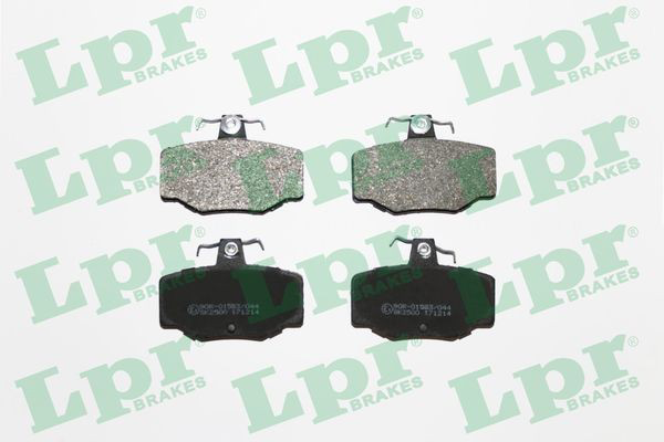 05P387 LPR Колодки гальмівні задні, дискові