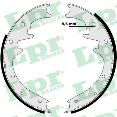 Колодки гальмові задні, барабанні LPR 08990 ціна, від 39.32 USD