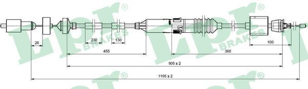 Тросик зчеплення Kamoka LC185