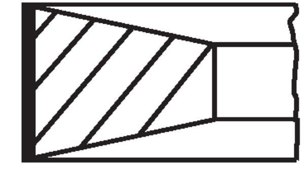 011RS101010N0 Mahle Original Кільця поршневі на 1 циліндр, STD.