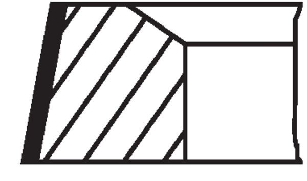 028RS101010V0 Mahle Original Кільця поршневі на 1 циліндр, STD.