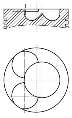 Поршень в комплекті на 1 циліндр, STD Federal Mogul 8728590040 ціна, від 147.52 USD