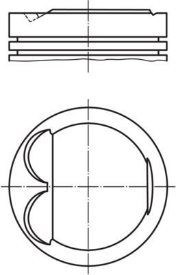 6077700 Mahle Original Поршень в зборі