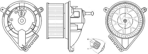 AB271000S Mahle Original Електромотор пічки
