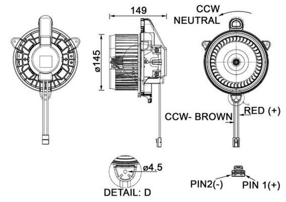 AB277000P Mahle Original Електромотор пічки