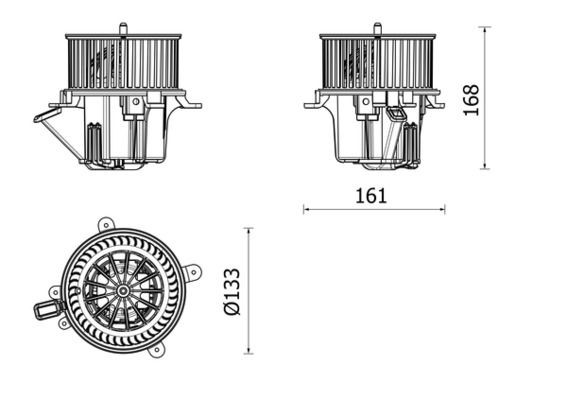 AB282000P Mahle Original Електромотор пічки