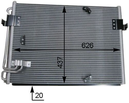 AC174000S Mahle Original Конденсатор