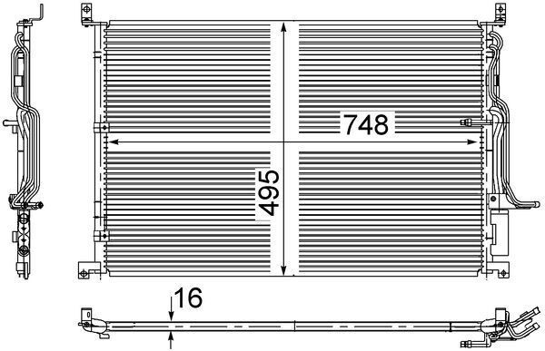 AC271000S Mahle Original Конденсатор