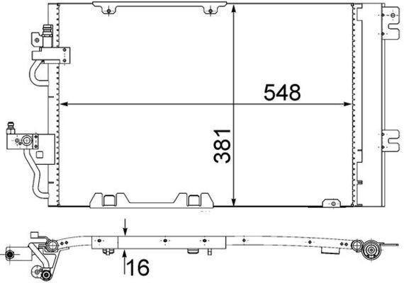 AC378000S Mahle Original Конденсатор