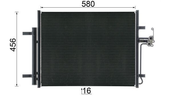 Радіатор кондиціонера AC441000S Mahle Original
