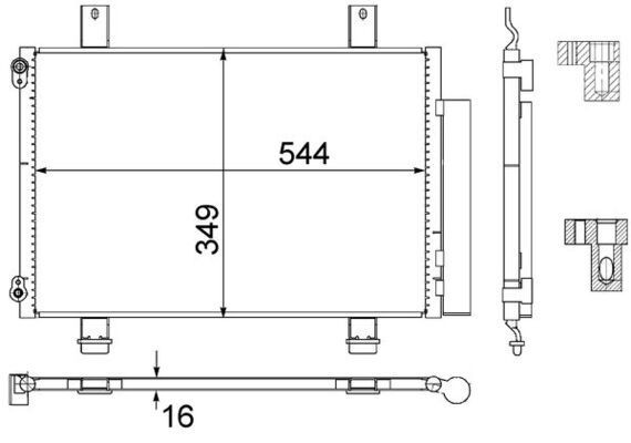 AC456000S Mahle Original Конденсатор