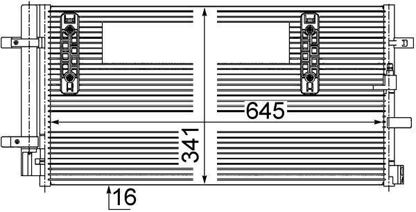 AC457000S Mahle Original Конденсатор