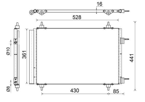 AC554000S Mahle Original Конденсатор