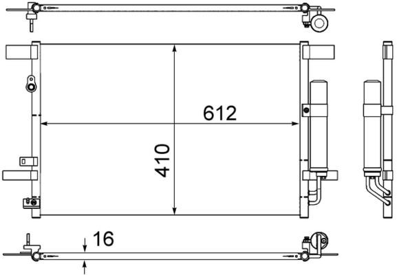 AC557000S Mahle Original Конденсатор