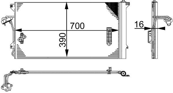 AC659000S Mahle Original Конденсатор