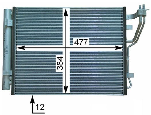 Конденсатор кондиціонера Mahle Original AC709000P ціна, від 79.68 USD