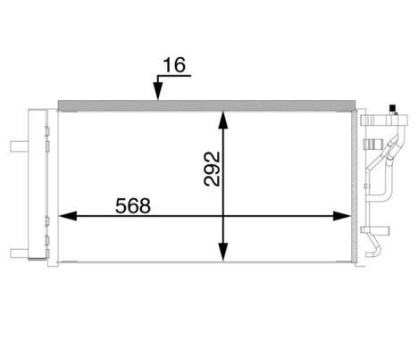 AC71000S Mahle Original Конденсатор