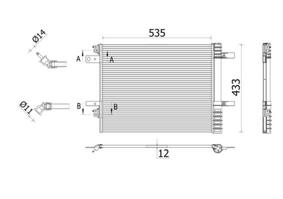 AC943000P Mahle Original Конденсатор