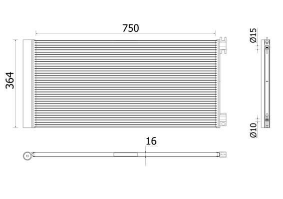 AC945000P Mahle Original Конденсатор
