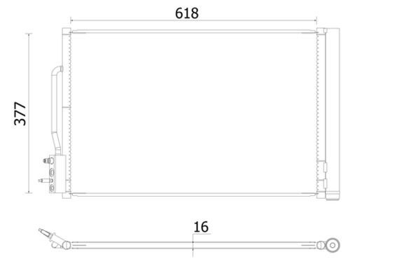 AC955000S Mahle Original Конденсатор
