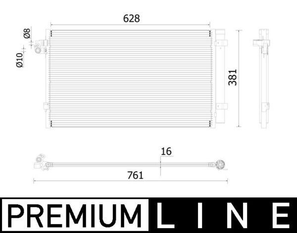AC99000P Mahle Original Конденсатор