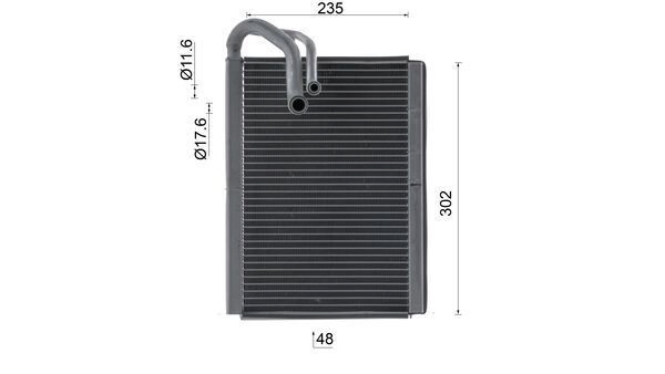 Випаровувач кондиціонера Mahle Original AE222000S ціна, від 22.70 USD