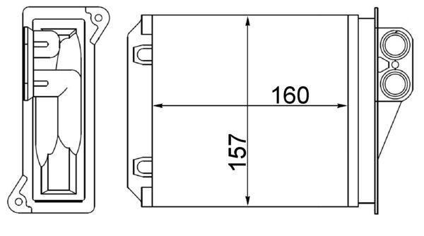AH168000S Mahle Original Опалення кузова заднє