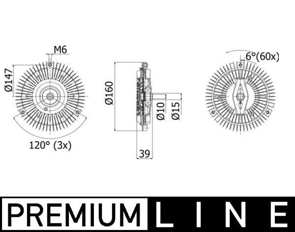 CFC264000P Mahle Original Гідромуфта приводу вентилятора