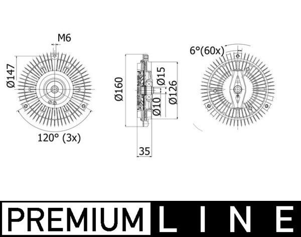 CFC266000P Mahle Original Гідромуфта приводу вентилятора