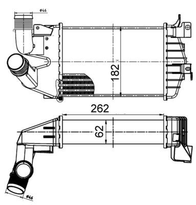 CI510000S Mahle Original Охолоджувач наддувочного повітря