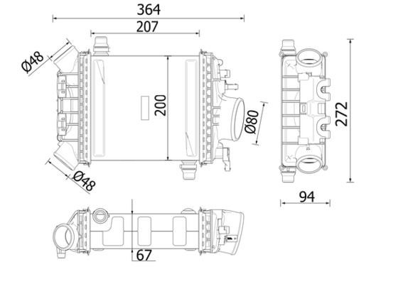 Система охолодження наддувочного повітря Mahle Original CI547000P ціна, від 320.57 USD