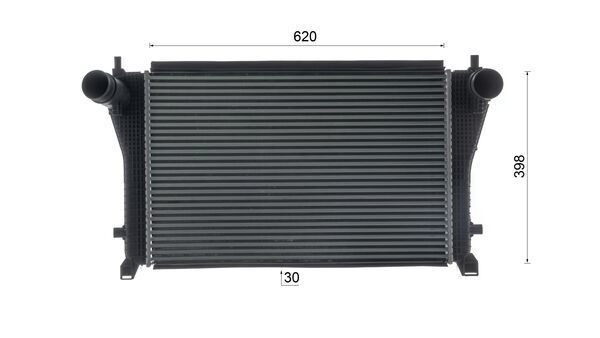 CI667000S Mahle Original Охолоджувач наддувочного повітря