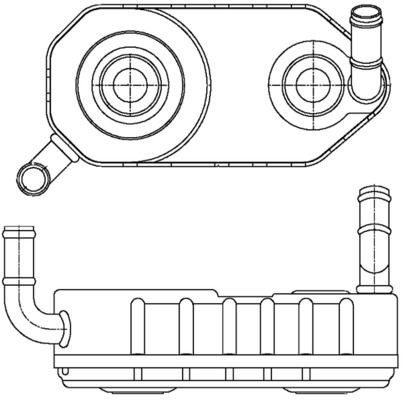 CLC177000S Mahle Original Радіатор охолодження, АКПП