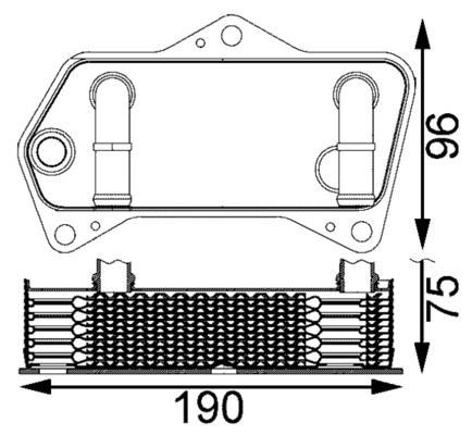 CLC202000S Mahle Original Радіатор охолодження, АКПП