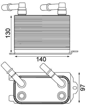 Купити CLC228000P Mahle Original Радіатор охолодження, АКПП