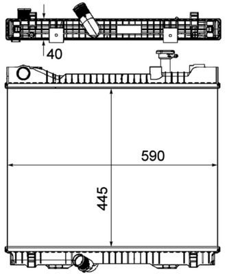 Радіатор основний Mahle Original CR1045000P ціна, від 138.33 USD