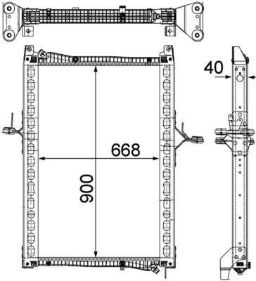 Радіатор основний Mahle Original CR1160000P ціна, від 689.09 USD
