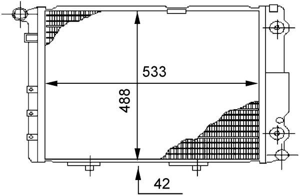 CR294000S Mahle Original Радіатор охолодження двигуна