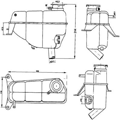CRT121000S Mahle Original Розширювальний бачок охолодження