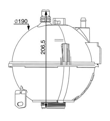 CRT210000S Mahle Original Розширювальний бачок охолодження