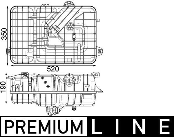 CRT234000P Mahle Original Розширювальний бачок охолодження