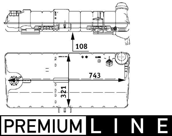 CRT47000P Mahle Original Розширювальний бачок охолодження